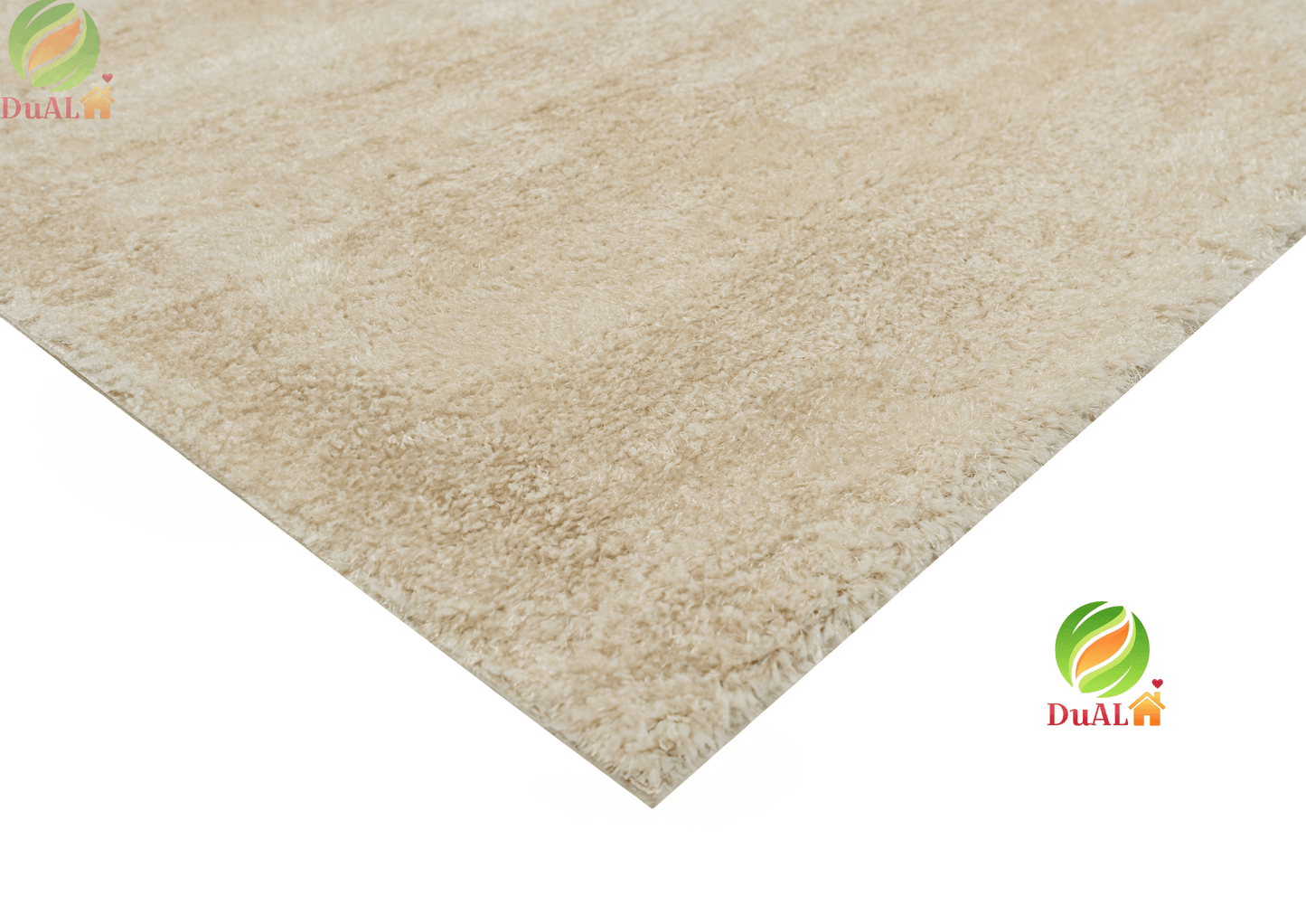 Set Covor Renk Pufos Bej, 3 covoare, 80x270 cm - 1 bucata, 80x140 cm - 2 bucati