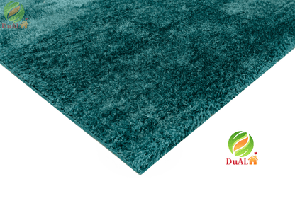 Set Covor Renk Pufos Turcoaz, 3 covoare, 60x200 cm - 1 bucata, 60x140 cm  - 2 bucati