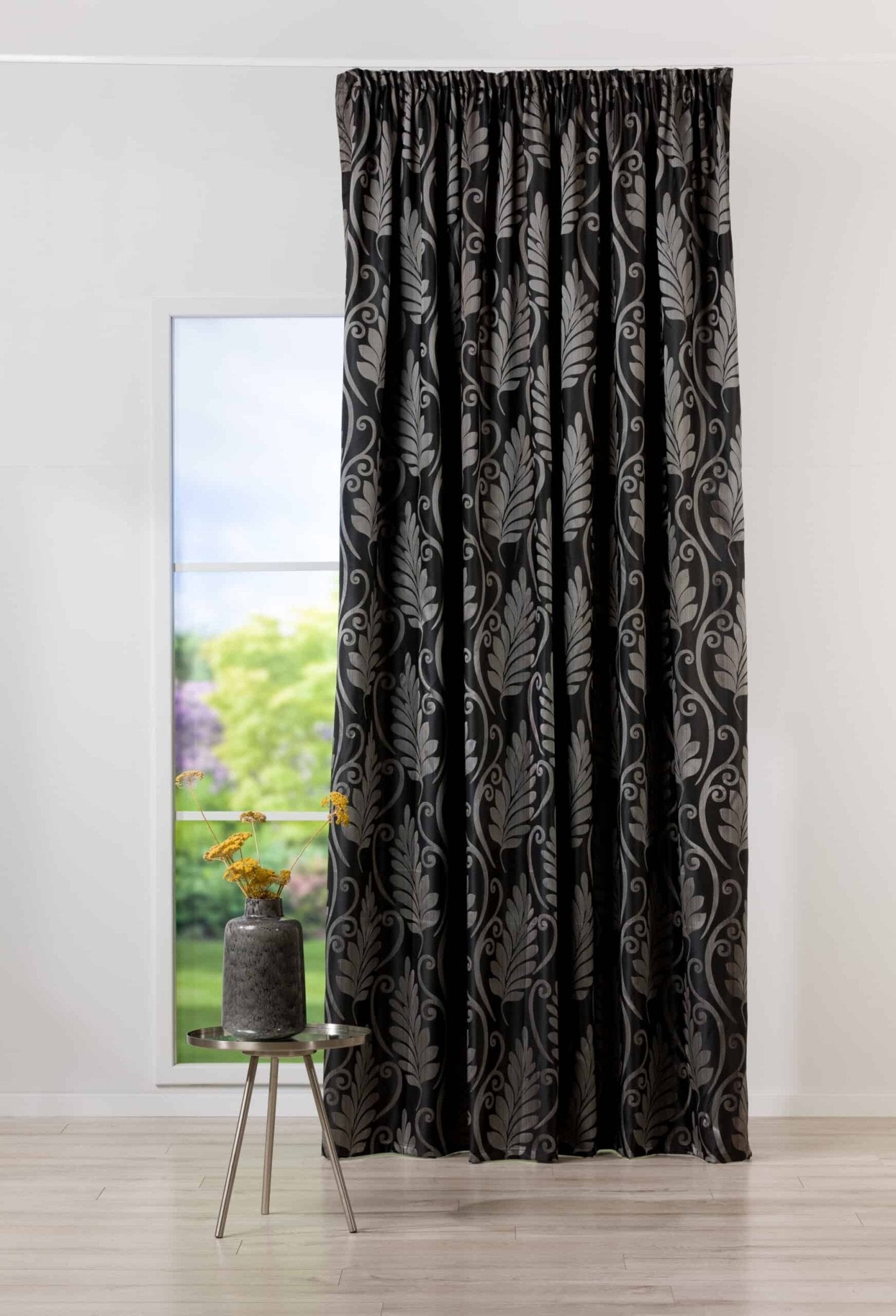 Draperie Palma Negru, 210x260 cm