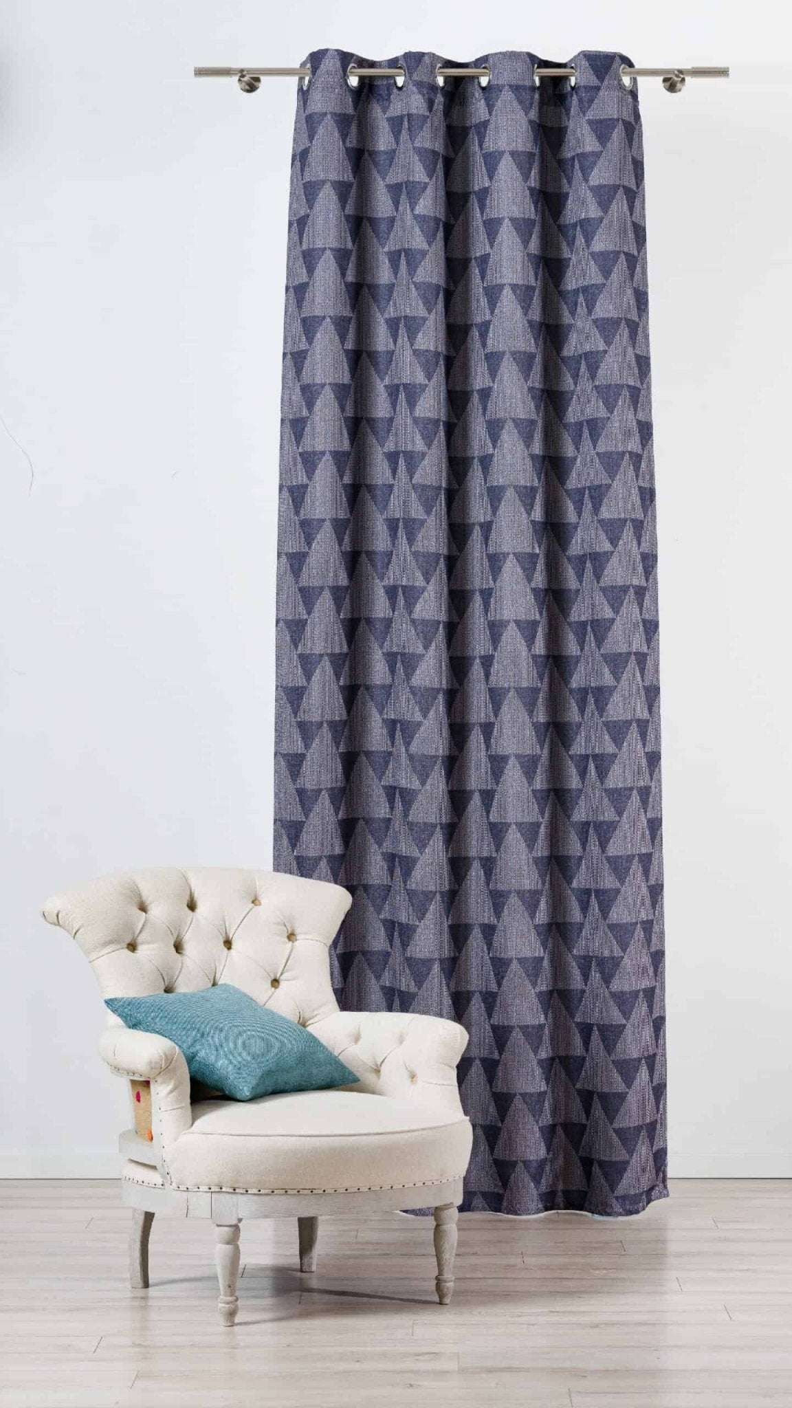 Draperie Triangolo Bleumarin, 130x260 cm