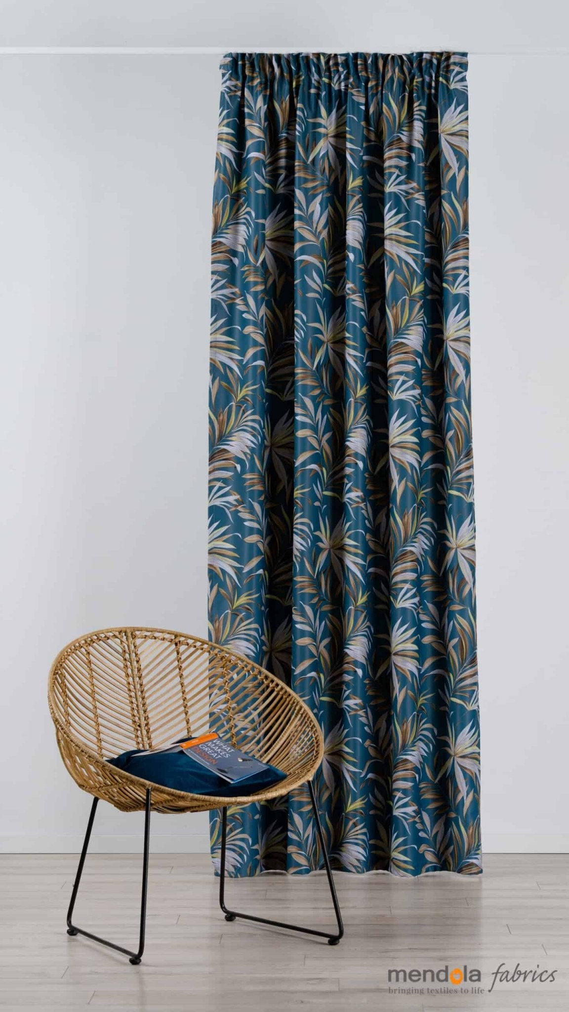 Draperie Tropical Albastru, 140x255 cm