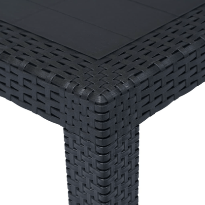 Masa de Gradina Aspect Ratan Sintetic Gri – 150x90 cm