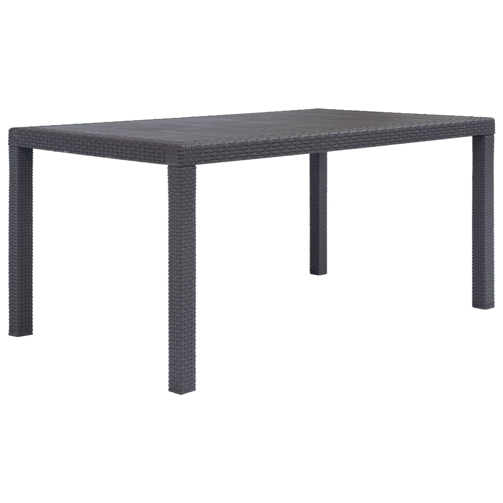 Masa de Gradina Aspect Ratan Sintetic Maro – 150x90 cm