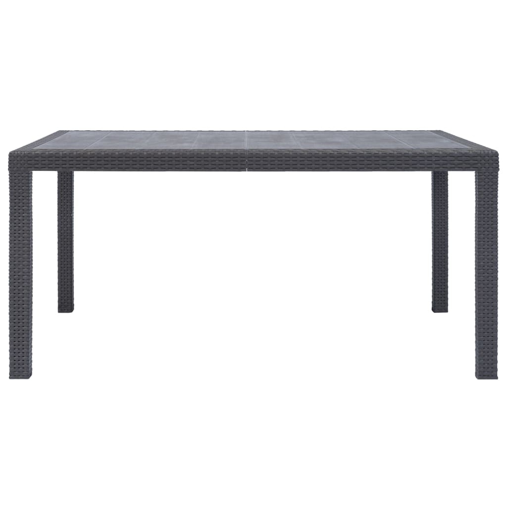Masa de Gradina Aspect Ratan Sintetic Maro – 150x90 cm