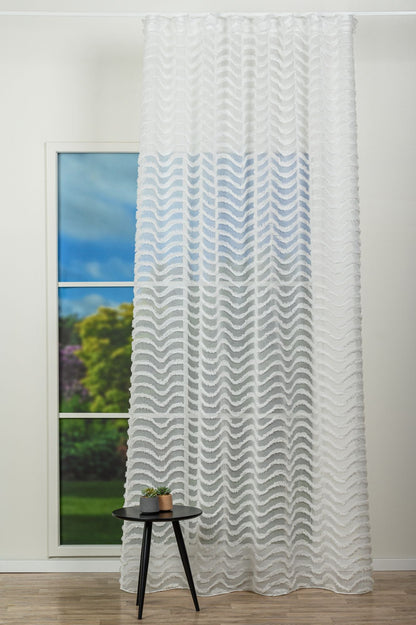 Perdea Avellia, Alb, Metraj