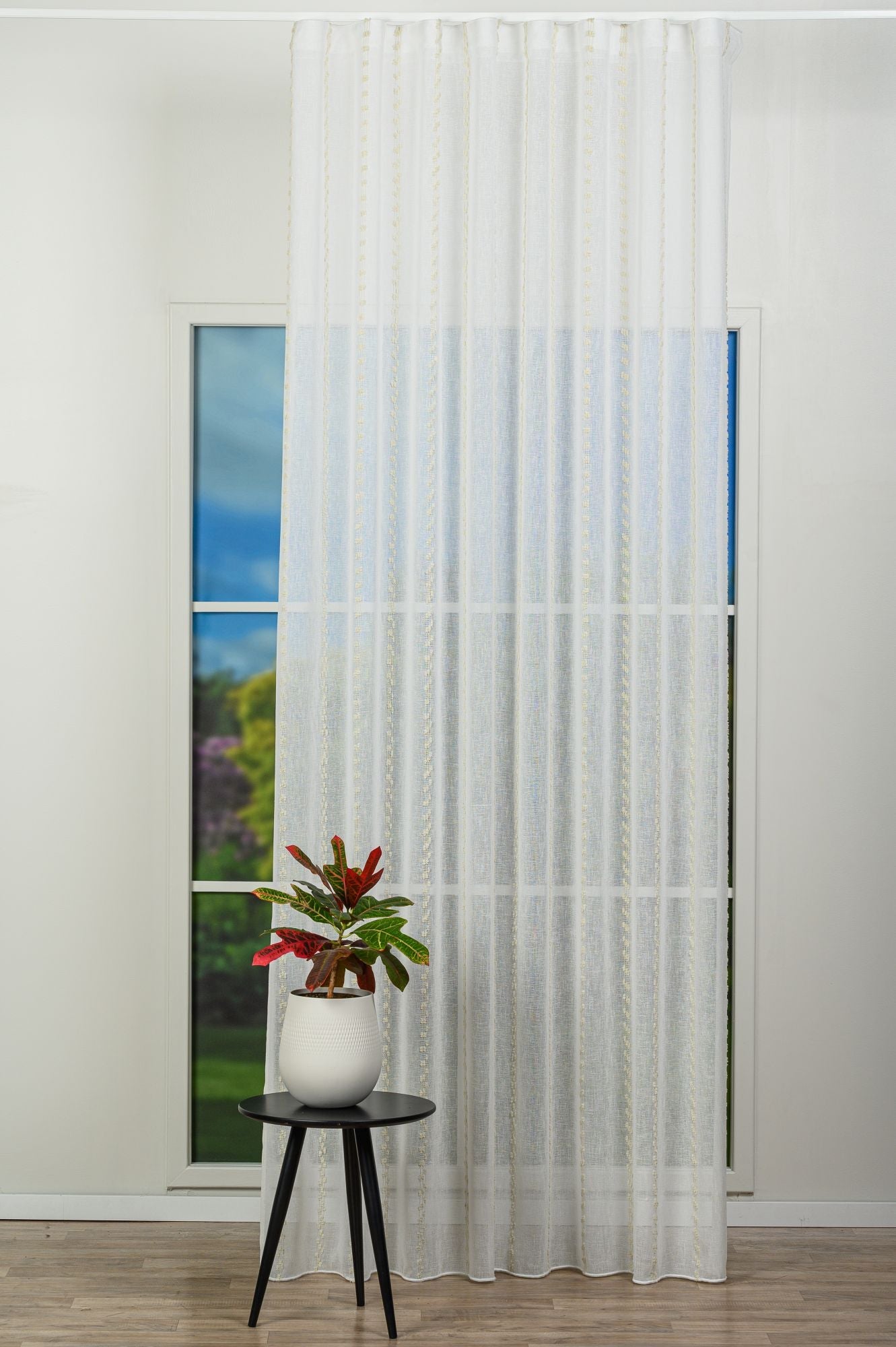 Perdea Cristalo, Crem, Metraj