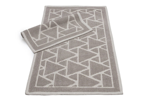 Set Covor Bumbac Crystal Maro, 2 covoare, 55x100 cm - 1 bucata, 40x55 cm - 1 bucata