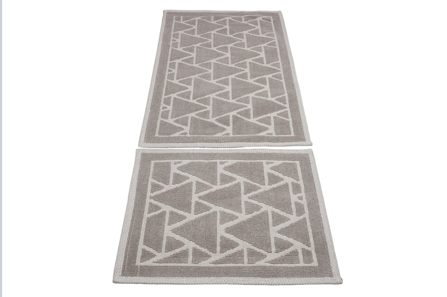 Set Covor Bumbac Crystal Maro, 2 covoare, 55x100 cm - 1 bucata, 40x55 cm - 1 bucata