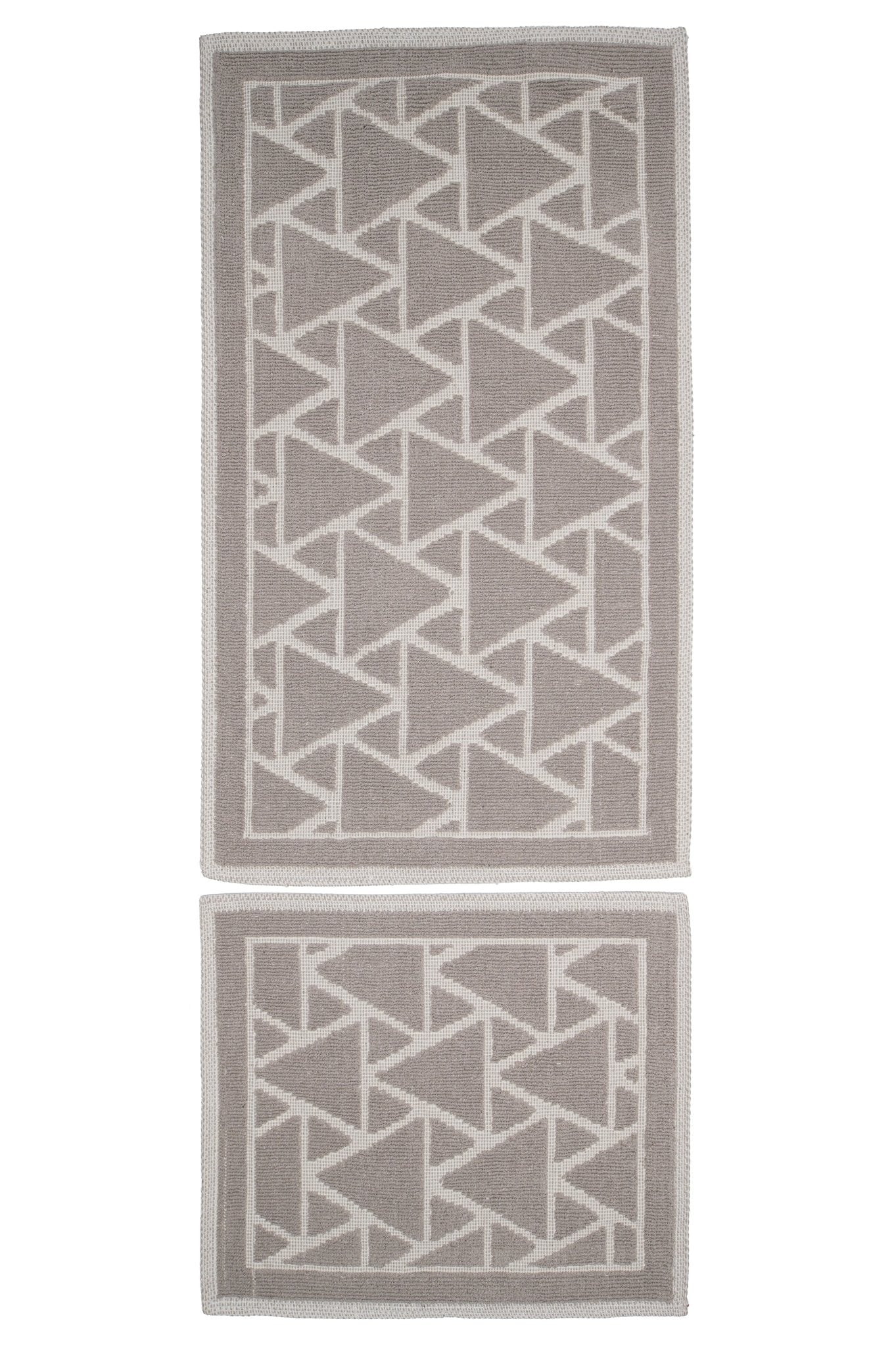 Set Covor Bumbac Crystal Maro, 2 covoare, 55x100 cm - 1 bucata, 40x55 cm - 1 bucata