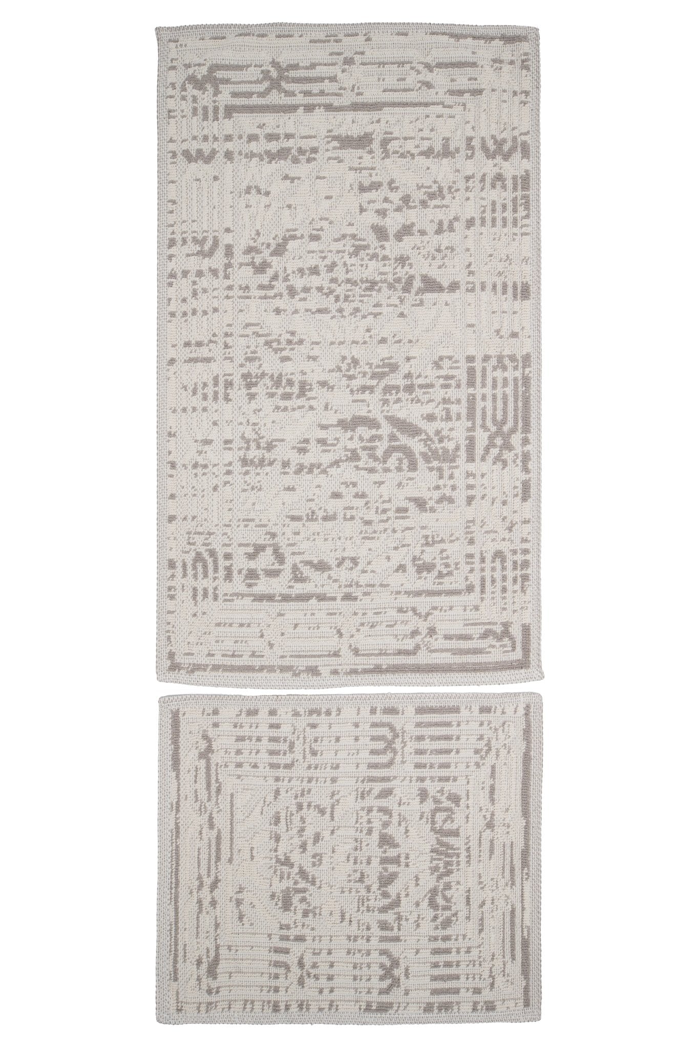 Set Covor Bumbac Herta Maro, 2 covoare, 55x100 cm - 1 bucata, 40x55 cm - 1 bucata