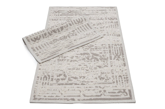 Set Covor Bumbac Herta Maro, 2 covoare, 55x100 cm - 1 bucata, 40x55 cm - 1 bucata