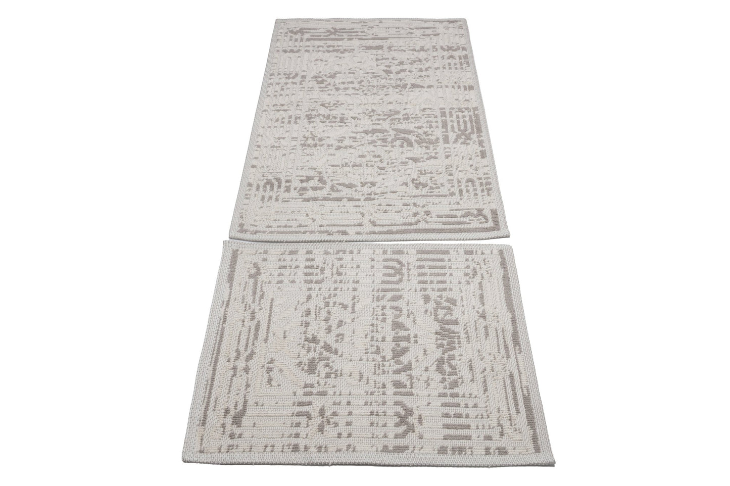 Set Covor Bumbac Herta Maro, 2 covoare, 55x100 cm - 1 bucata, 40x55 cm - 1 bucata