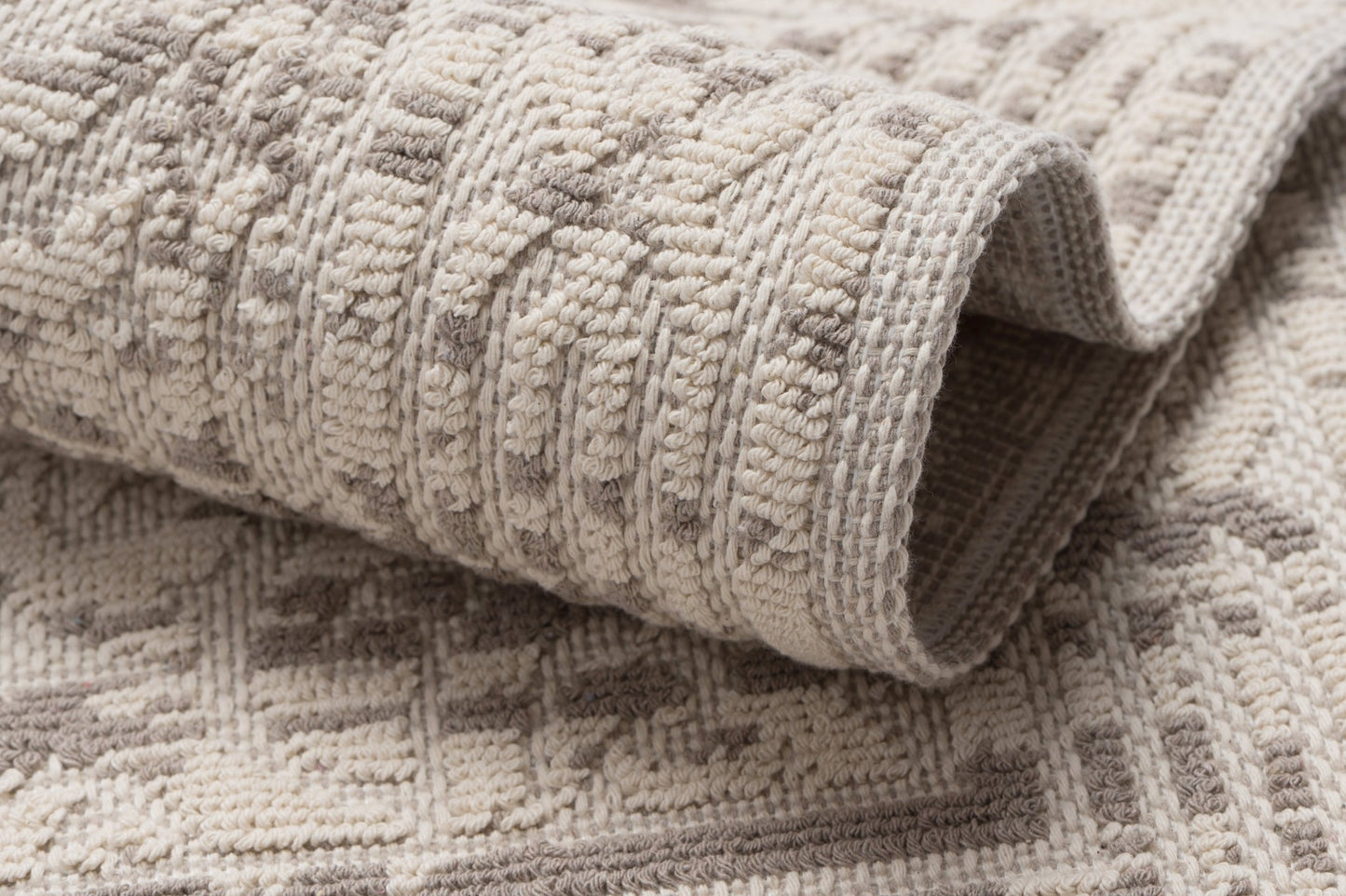 Set Covor Bumbac Herta Maro, 2 covoare, 55x100 cm - 1 bucata, 40x55 cm - 1 bucata