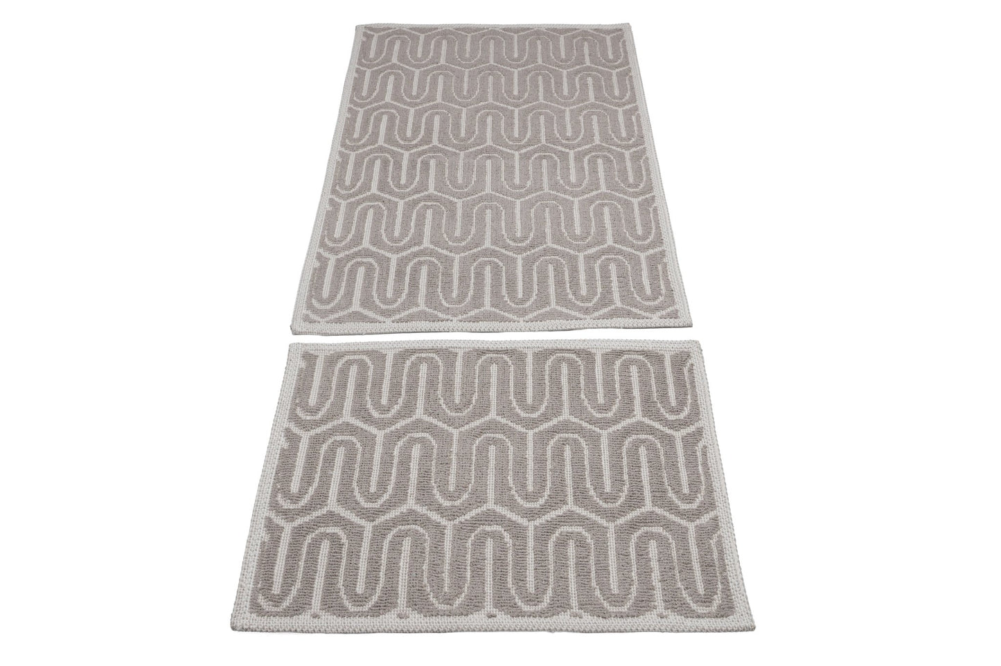 Set Covor Bumbac Nexus Maro, 2 covoare, 55x100 cm - 1 bucata, 40x55 cm - 1 bucata