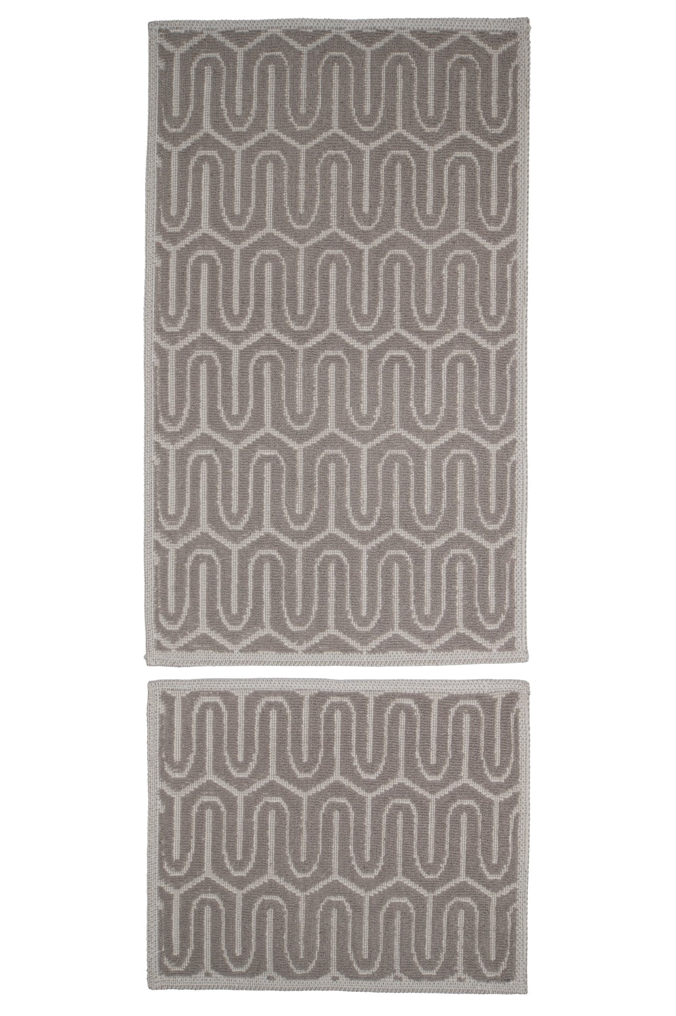 Set Covor Bumbac Nexus Maro, 2 covoare, 55x100 cm - 1 bucata, 40x55 cm - 1 bucata