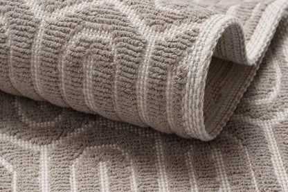 Set Covor Bumbac Nexus Maro, 2 covoare, 55x100 cm - 1 bucata, 40x55 cm - 1 bucata