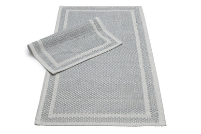 Set Covor Bumbac Pixo Gri, 2 covoare, 55x100 cm - 1 bucata, 40x55 cm - 1 bucata