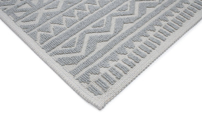 Set Covor Bumbac Trado Gri, 2 covoare, 55x100 cm - 1 bucata, 40x55 cm - 1 bucata