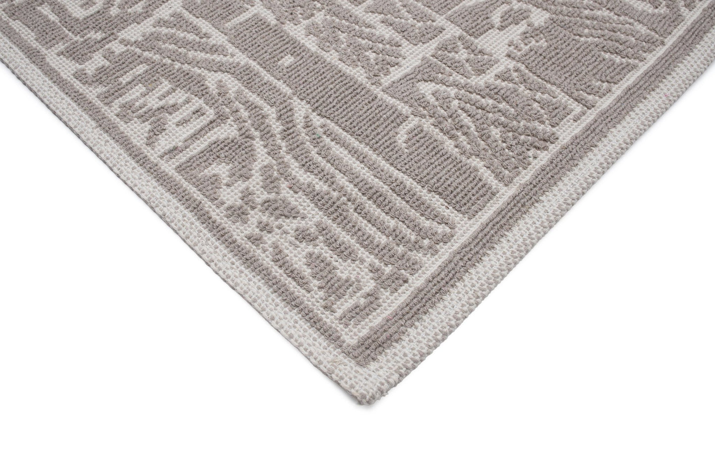 Set Covor Bumbac Vektor Maro, 2 covoare, 55x100 cm - 1 bucata, 40x55 cm - 1 bucata
