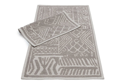 Set Covor Bumbac Vektor Maro, 2 covoare, 55x100 cm - 1 bucata, 40x55 cm - 1 bucata