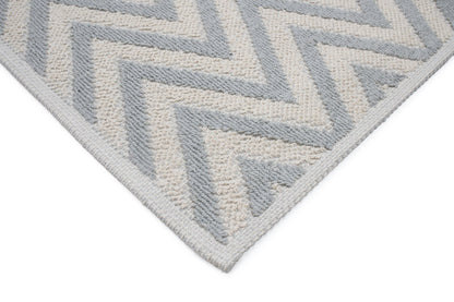 Set Covor Bumbac Zigo Gri, 2 covoare, 55x100 cm - 1 bucata, 40x55 cm - 1 bucata