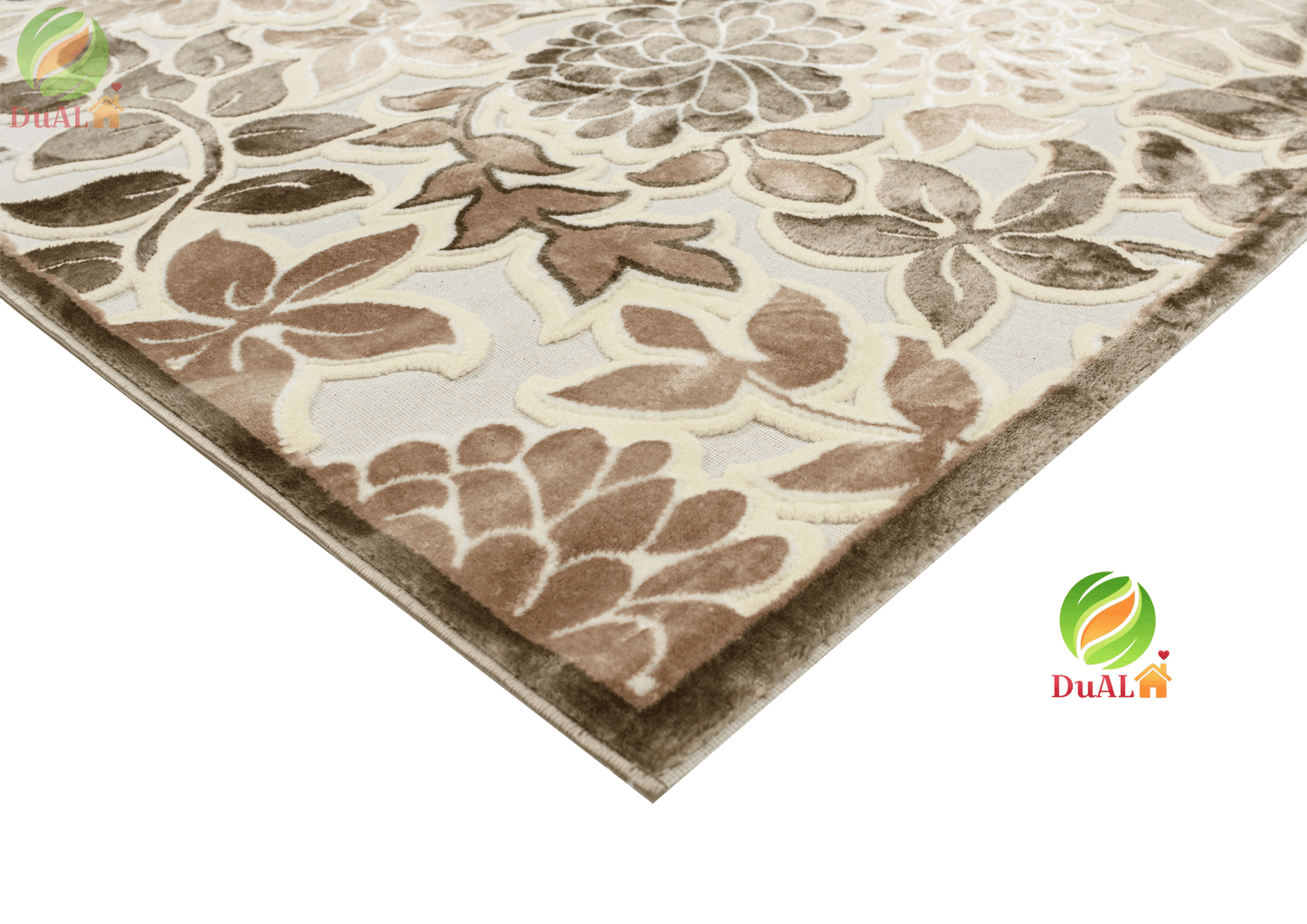 Set Covor Defne Camil Crem, 3 covoare, 160x220 cm - 1 bucata, 60x120 cm - 2 bucati