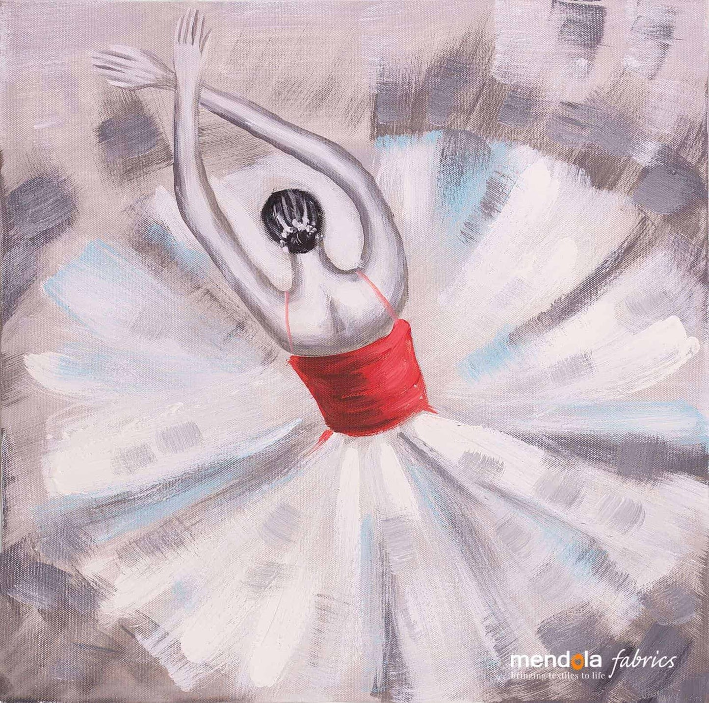 Ballerina Manual Painting, 40x40 cm