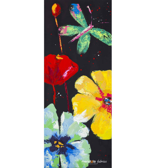 Tablou Pictat Manual Florid A, 100x40 cm