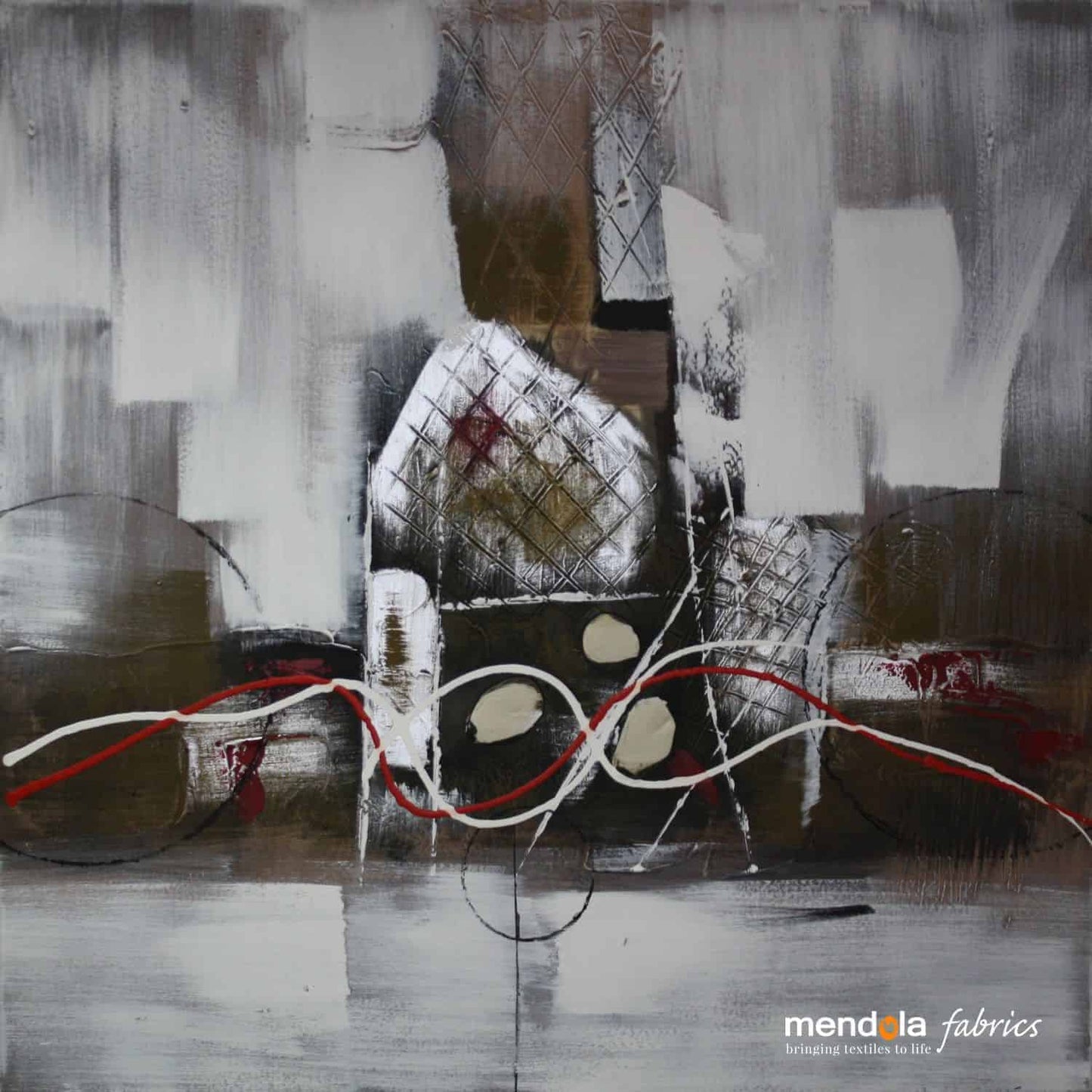 Tablou Pictat Manual Tribal Fire, 80x80 cm